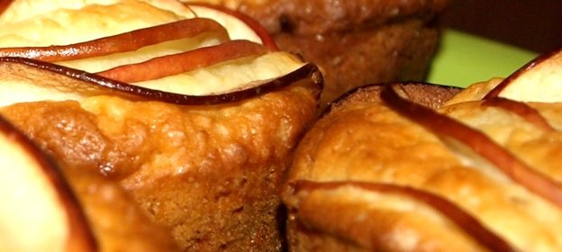 Яблочно-йогуртовые кексы