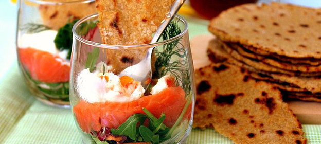 Яйцо с овощами и лепешками