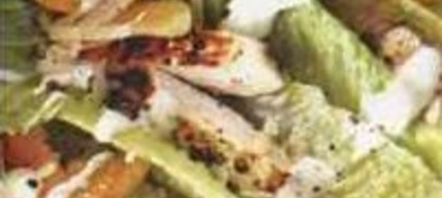 Салат «Цезарь» с апельсинами