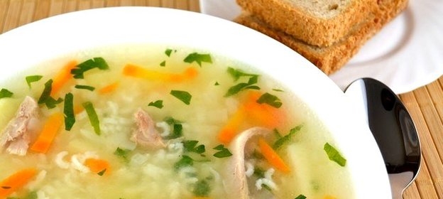 Суп на курином бульоне