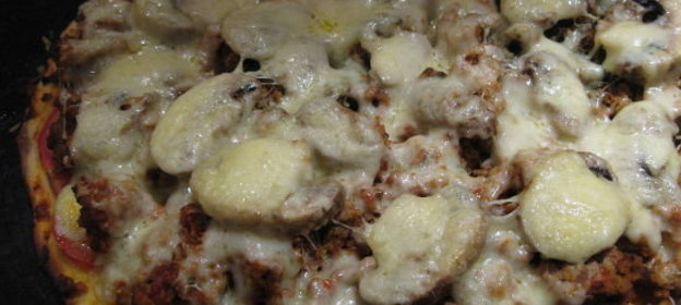 Пицца с мясным фаршем