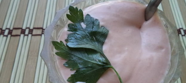 Соус из кетчупа и сметаны