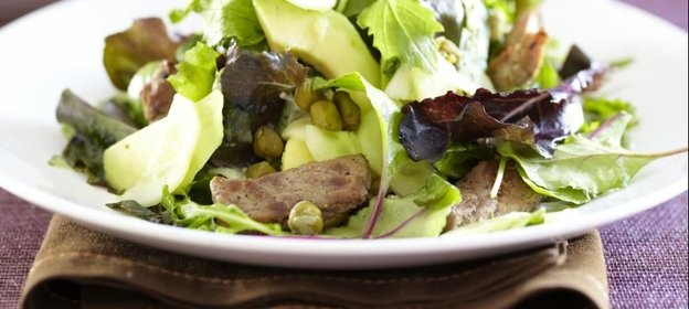 Теплый салат из вешенок