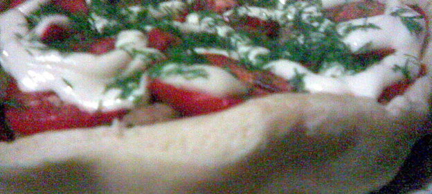 Пицца-пирог для постящихся и вегетарианцев