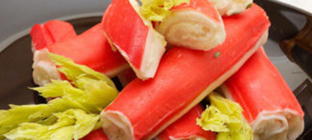 Чесночно-сырные крабовые палочки