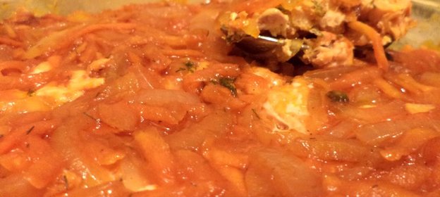 Рыбка под маринадом в микроволновой печи