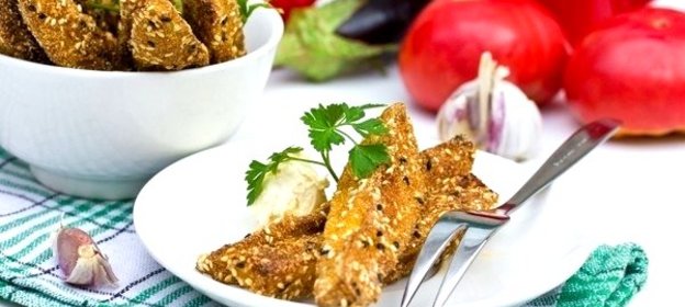 Хрустящие «палочки» из баклажан