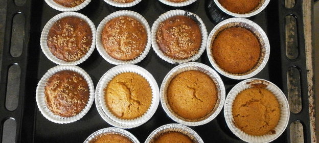 Апельсиновые маффины с морковью