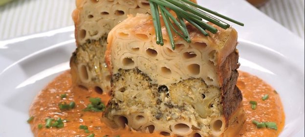 Макаронная запеканка с брокколи