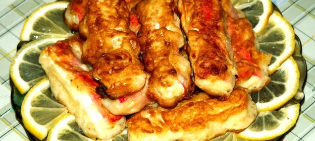 Крабовые палочки в кляре