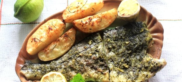 Пикша под маринадом