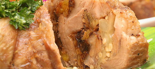 Голубцы с мясом морского гребешка