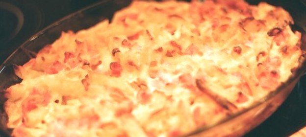 Паста с белым соусом