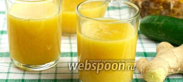 Смузи из ананаса с имбирём