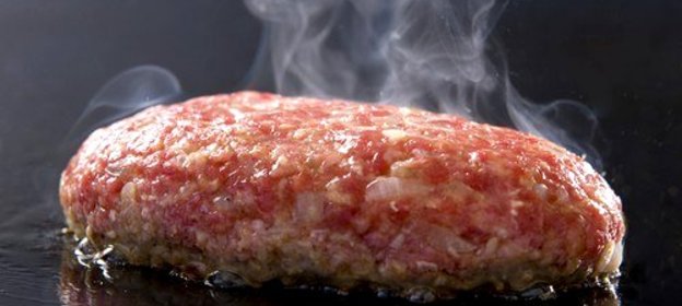 Домашняя котлета для бургера с зеленым луком и овсянкой