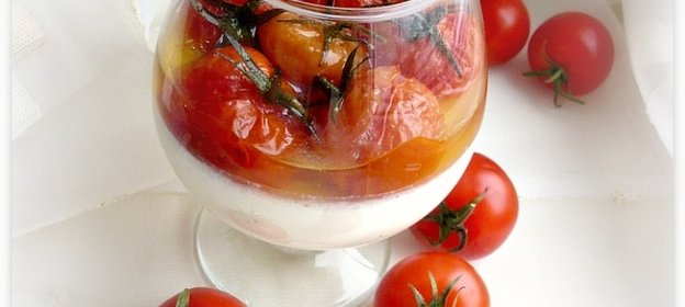 Соленая панна кота с пьяными черри