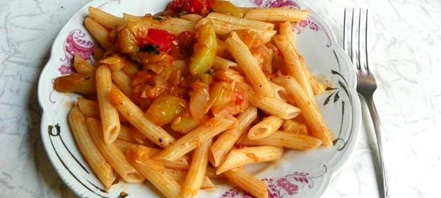 Макароны с кабачком