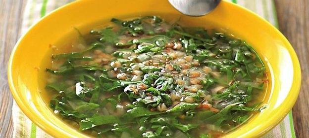 Щи постные зеленые со снытью и крапивой