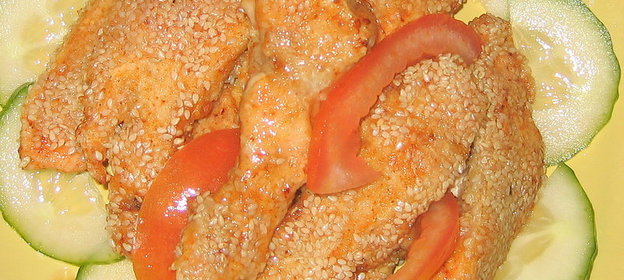 куриные палочки в кунжуте