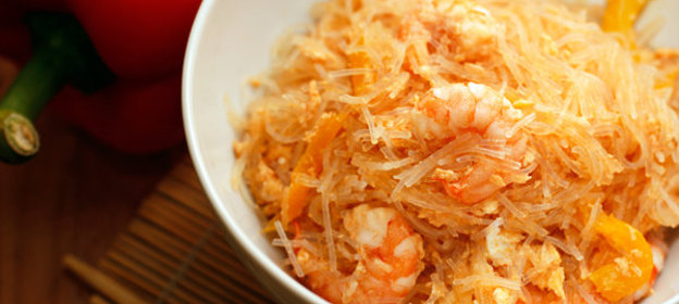 Стеклянная лапша с креветками