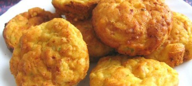 Маффины из козьего сыра и кабачков