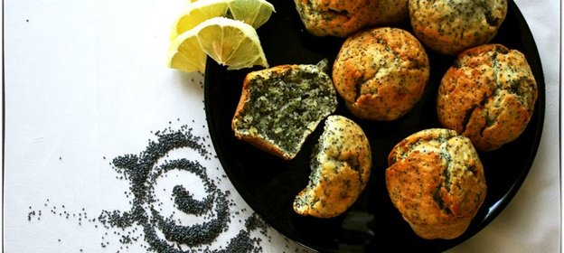 Маковые маффины с лимоном