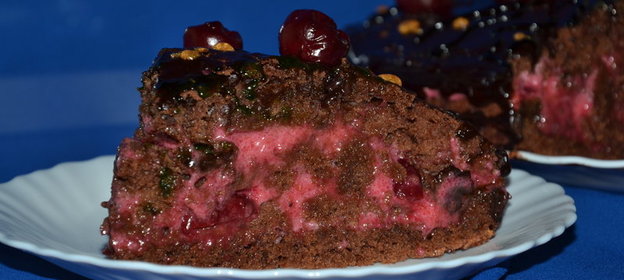 Торт шоколадно-вишневый (постный)