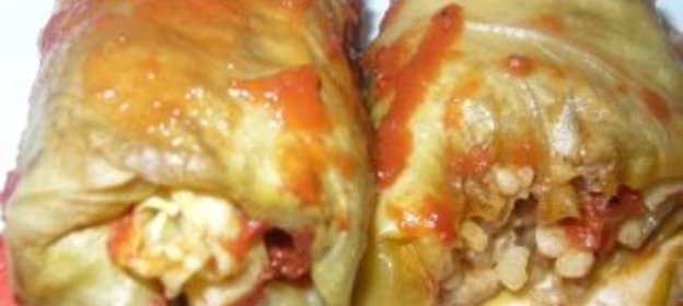 Пряные голубцы с булгуром