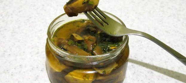 Шампиньоны в маринаде с куркумой