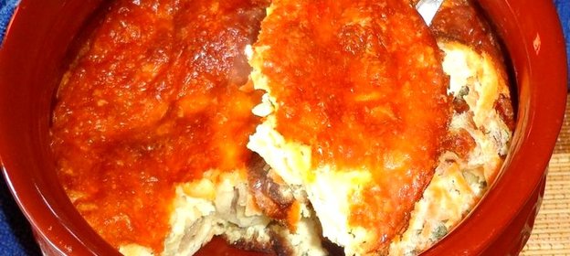 Запеканка из пельменей