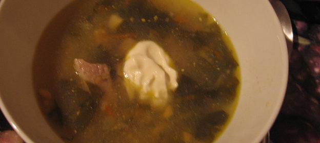 Щи зеленые со щавелем и шпинатом