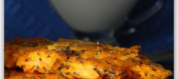 Тыквенные оладьи с маком