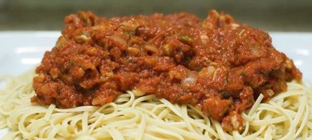 Паста с куриным филе