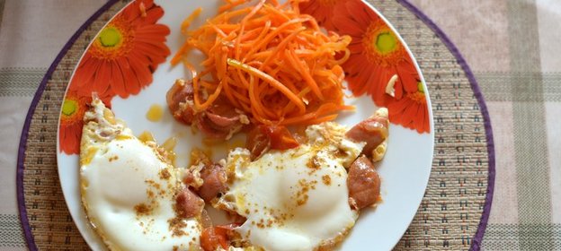 Яичница по–корейски