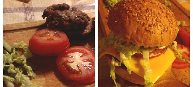 Домашние гамбургеры с маринованными огурцами