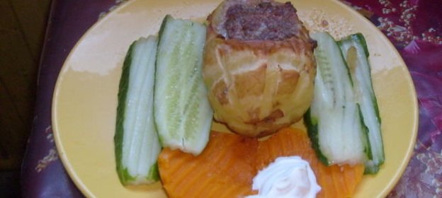 Булочки слоеные с яблоками