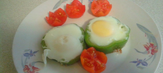 Яичница в перце