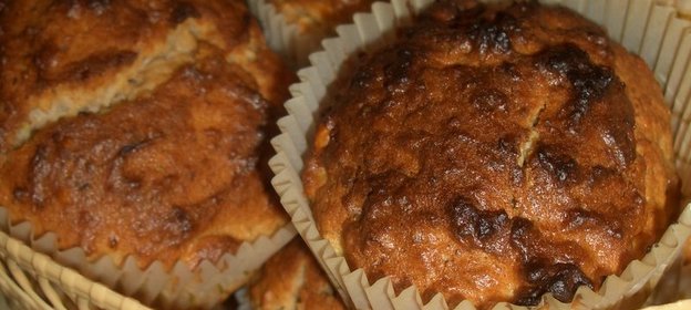 Творожно-ореховые маффины с лимоном