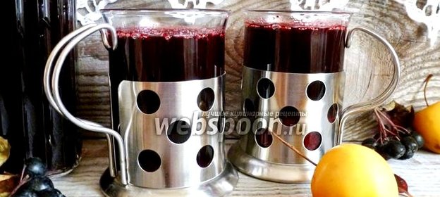 Морс из черноплодной рябины