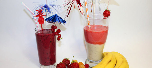Смузи фруктово-ягодный. Два вида. Видео