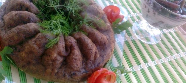 Запеканка из кабачков+ салат со свекольной ботвой