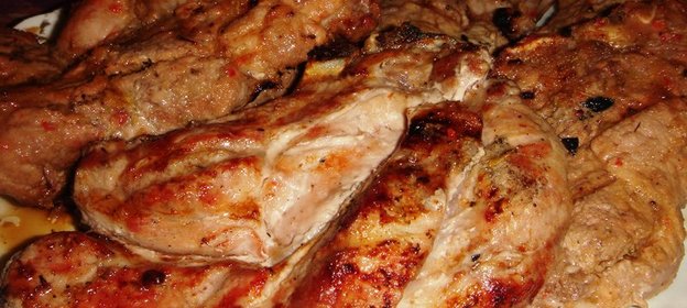 Пикантные стейки из свинины(гриль)