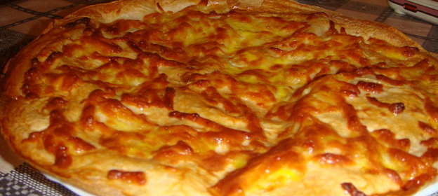 Мексиканские лепешки Tortillas запеченые с сулугуни и помидором