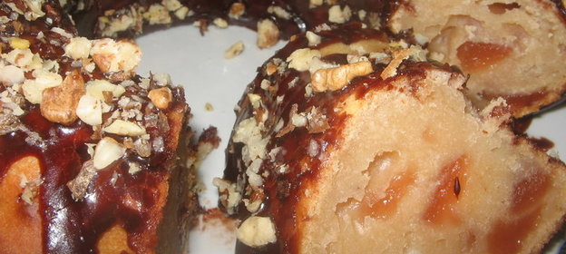 Кекс с грушевым варением