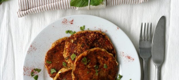 Лепешки из кабачков с брынзой