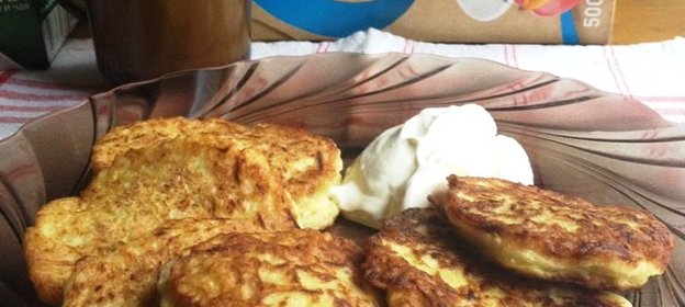 Кабачковые оладьи с хлопьями 5 злаков