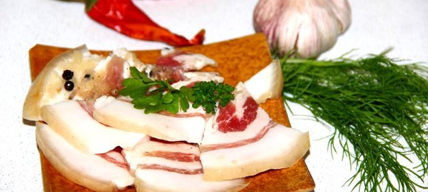 Сало соленое в рассоле