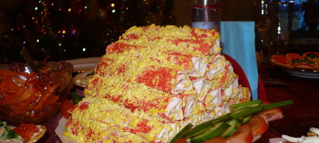 Фаршированные крабовые палочки