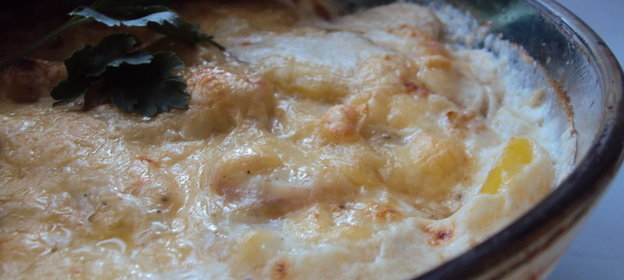 Картофельная запеканка с курицей