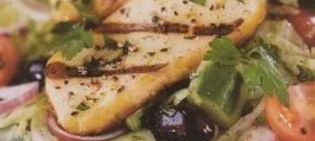 Салат с халлуми